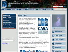 Tablet Screenshot of casa.nrao.edu