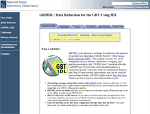 Tablet Screenshot of gbtidl.nrao.edu
